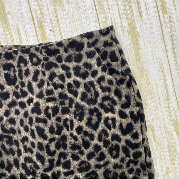 CAbi Bundle of Two (2) Black and Gray Leopard Print Pencil Skirts - Picture 7 of 10